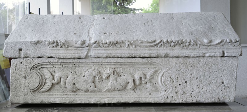 Roman sarcophagus from Biskupija, near Knin, reused in 9th century