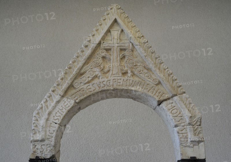 A gable of an altar screen