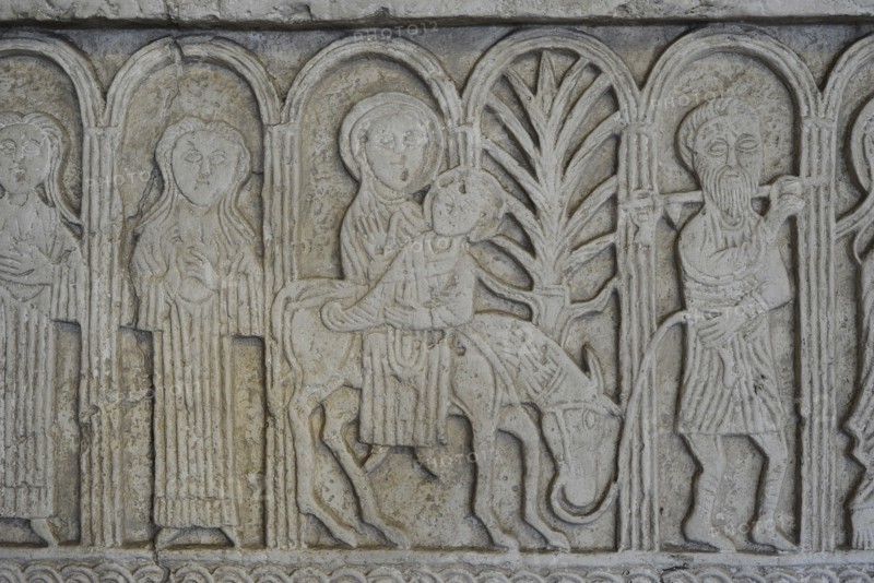 Screen slabs from the Church of St Nediljica in Zadar