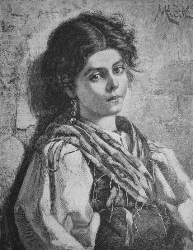 Girl with longing look
