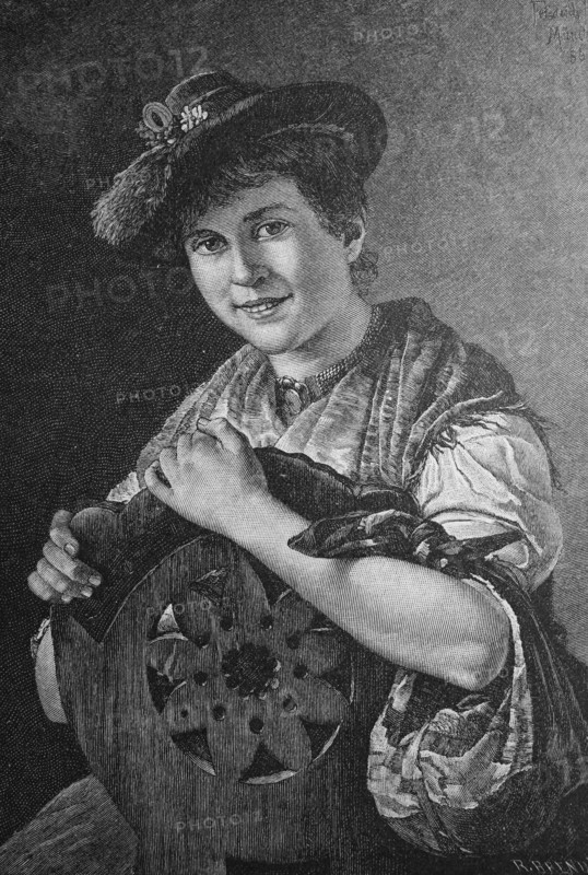 Woman in traditional costume from Tyrol
