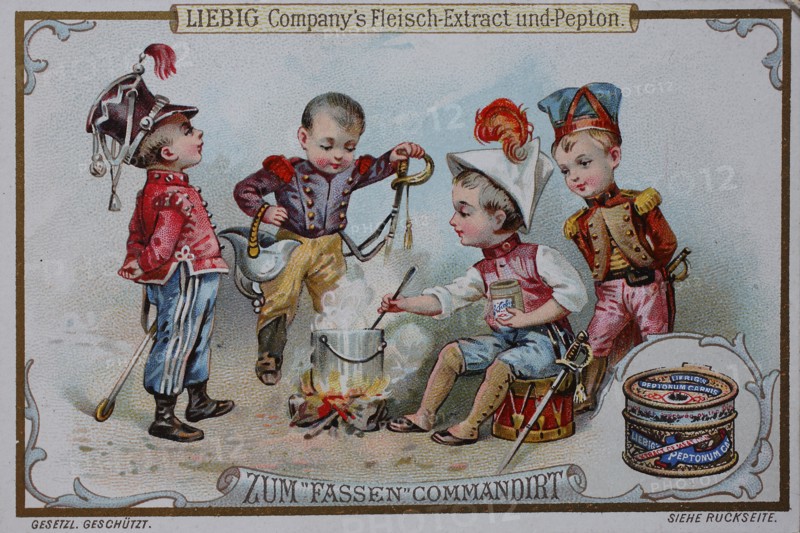 Picture series kitschy child soldiers