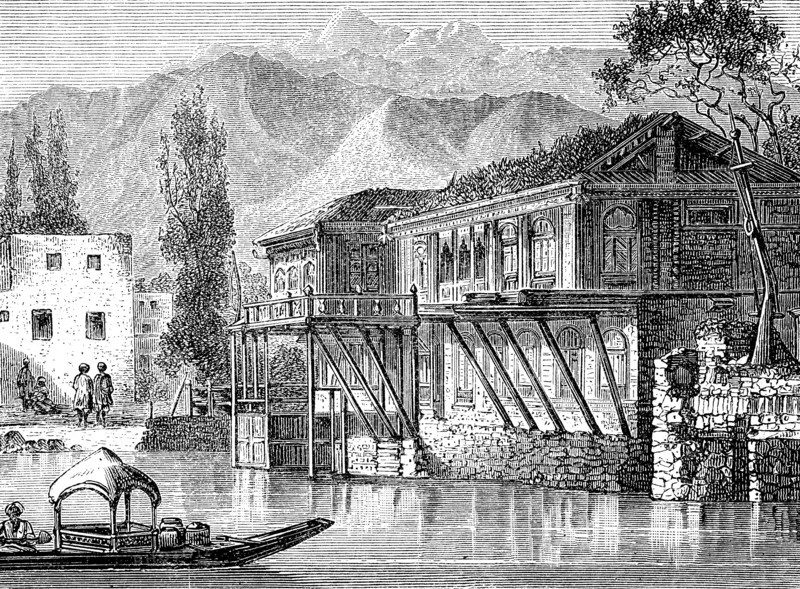View of a village in Kashmir