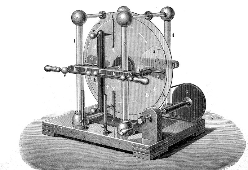 Holtz electrostatic influence machine