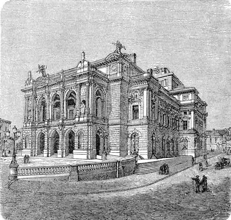 The new theater in Augsburg