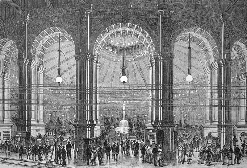 The International Electrical Exhibition at the Rotunda in Vienna