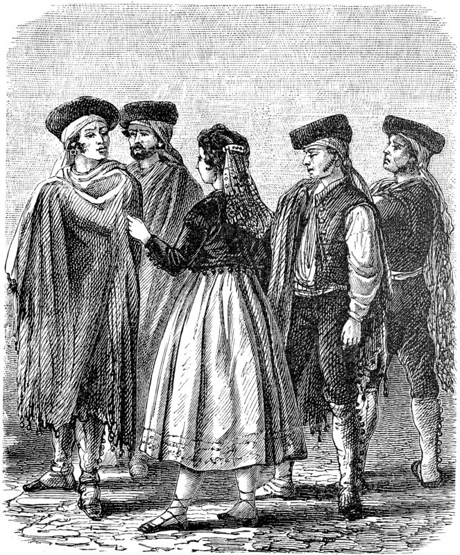 Folk costume from Andalusia