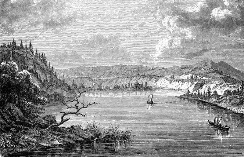 View of the banks of the river Shilka in the Amur region