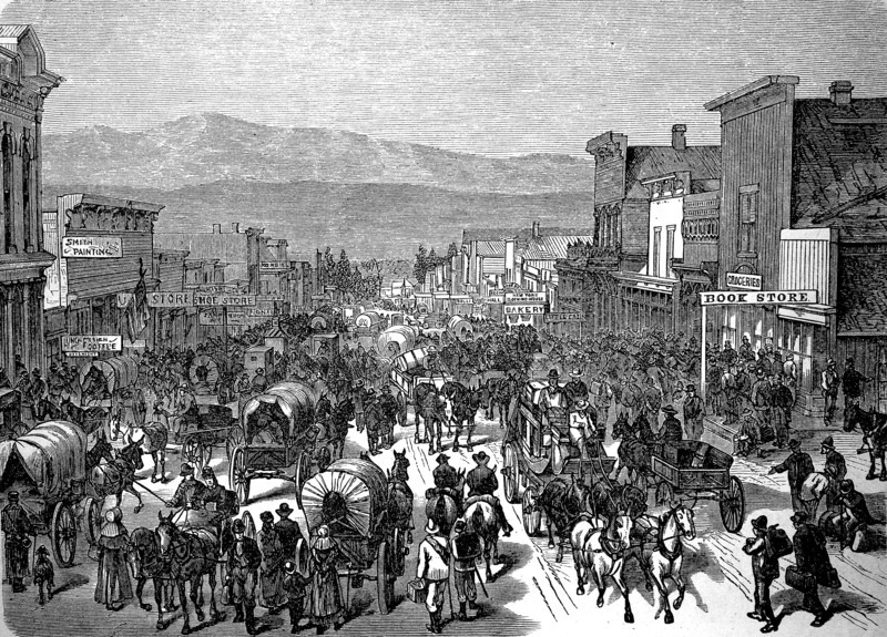 The mining town of Leadville