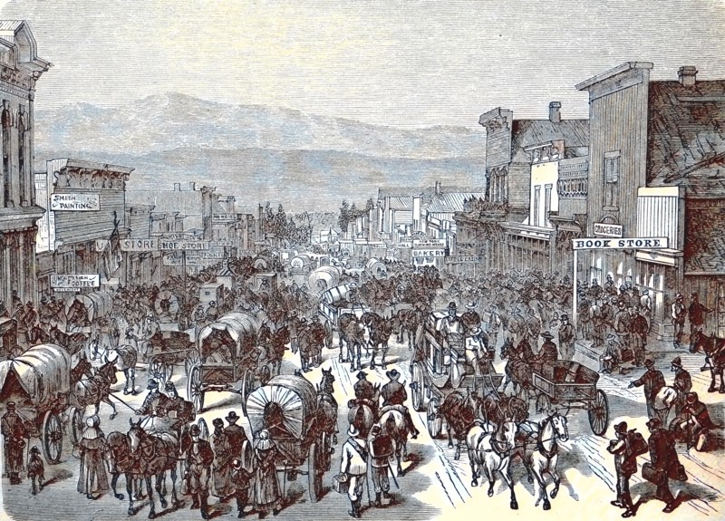 The mining town of Leadville