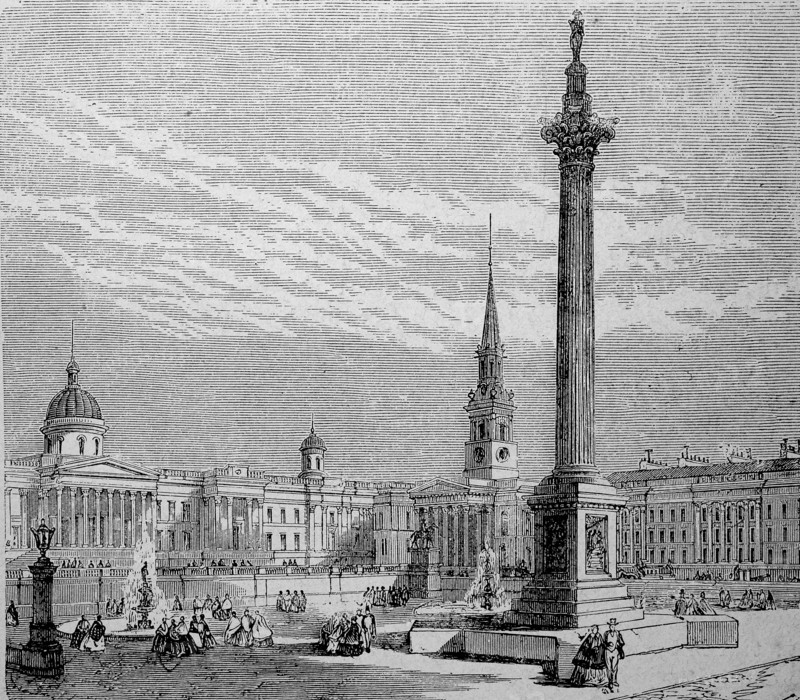 Trafalgar Square in London