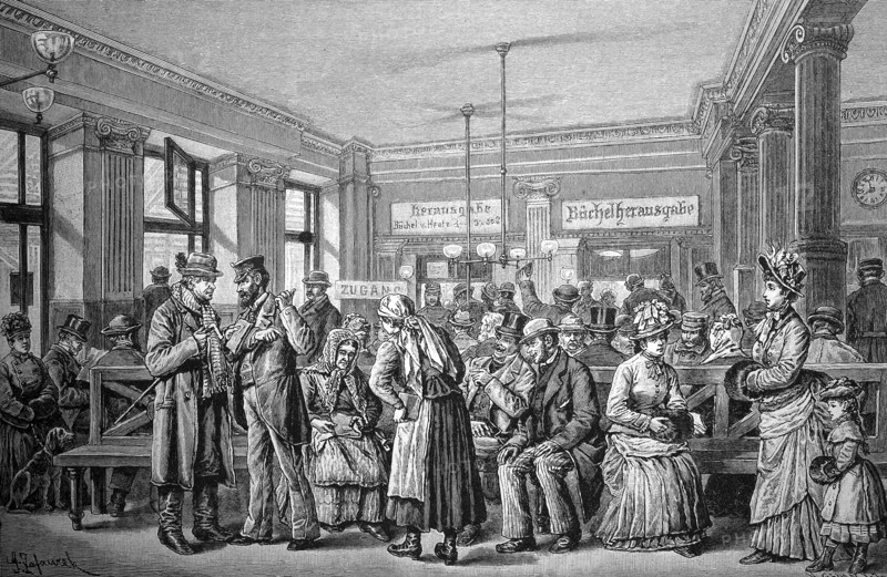At the Savings Bank in Vienna