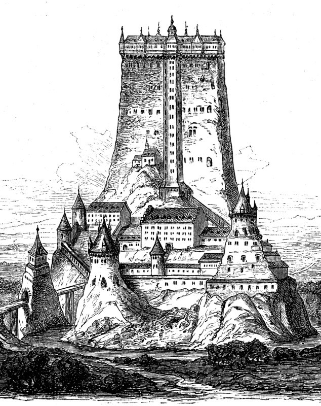 Fleckenstein Castle in Alsace