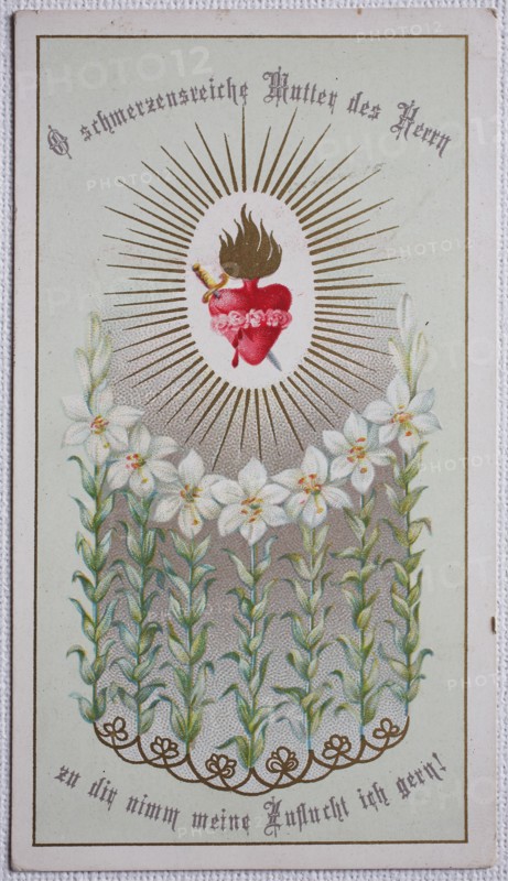 Holy image Jesus heart motif  /   Heiligenbild