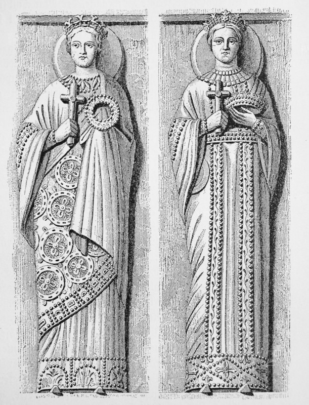 Longobard princesses in Byzantine costume of the 8th century