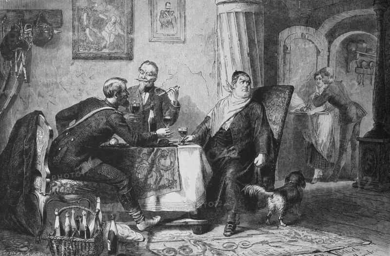 German quartering in a French parsonage