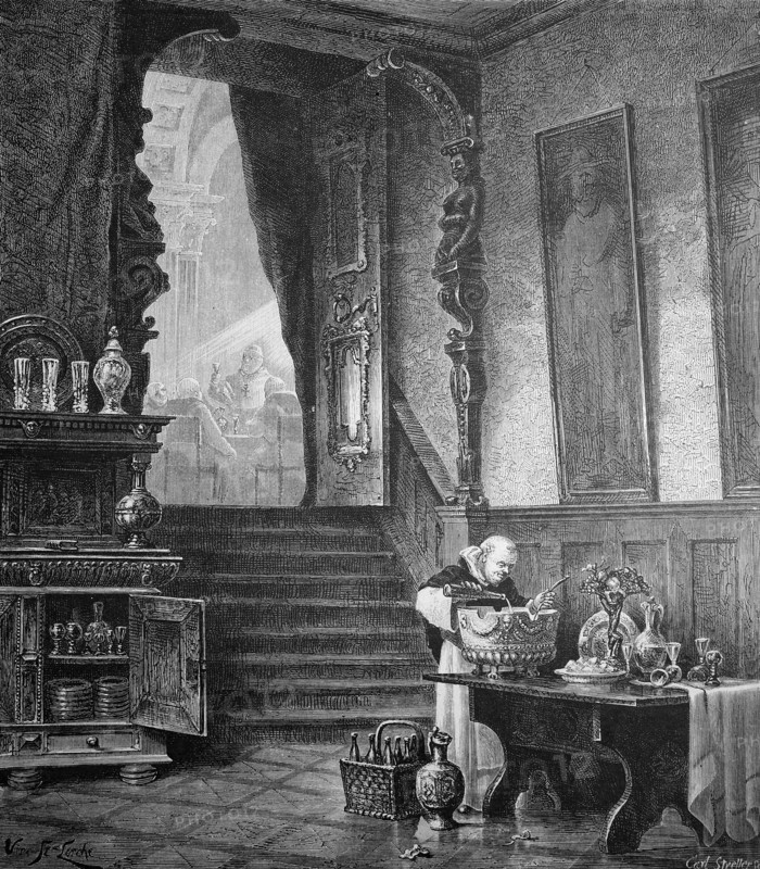 Service in the monastery