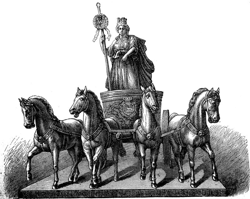 The Quadriga at the ducal palace of Braunschweig