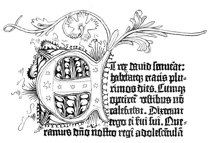 Facsimile from the Gutenberg Bible