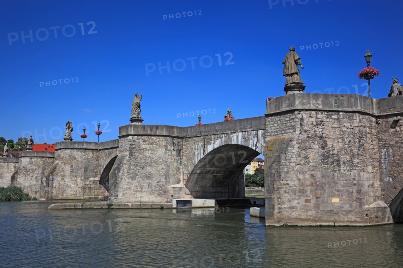 The old bridge crossing river Main