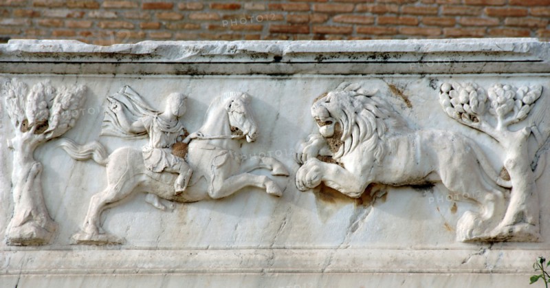 Roman relief, Detail from a tomb