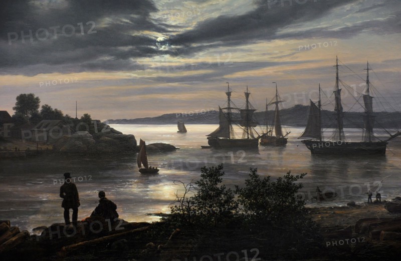 Johan Christian Dahl, Larvik by Moonlight