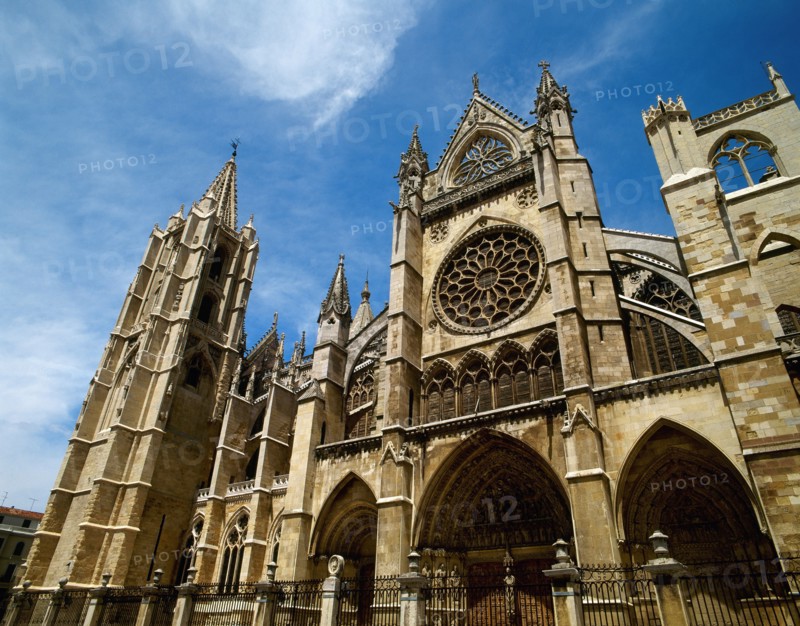 Spain, Castile and Leon, Santa Maria de Leon Cathedral