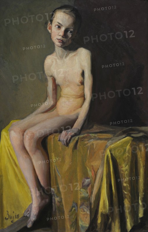 Nude of a girl, early 20th century, by Boleslaw Bujko