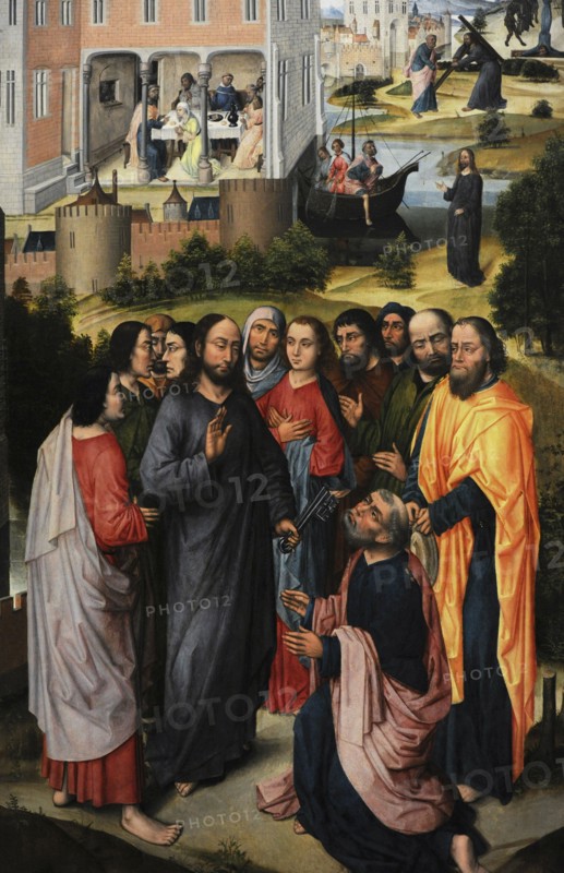 Triptych with scenes from the life of Job