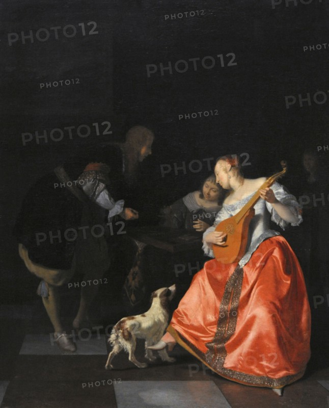 Tric Trac players, 1671, by Jacob Ochtervelt