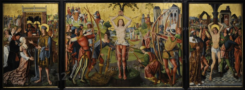 Altarpiece of Saint Sebastian, 1493-1494, by Master of the Holy Family