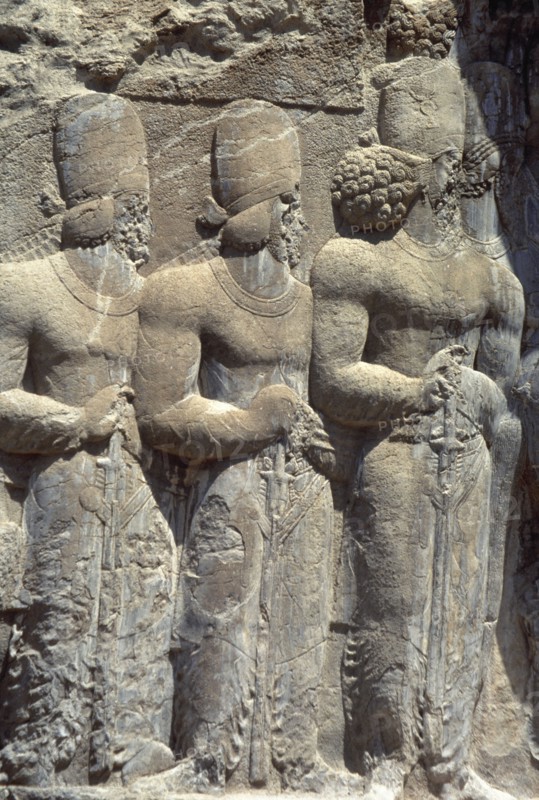 Sassanians. Relief of Shapur's Parade