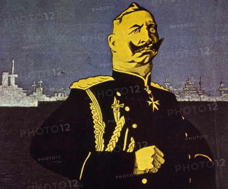 Caricature of German Emperor WIlhelm II.