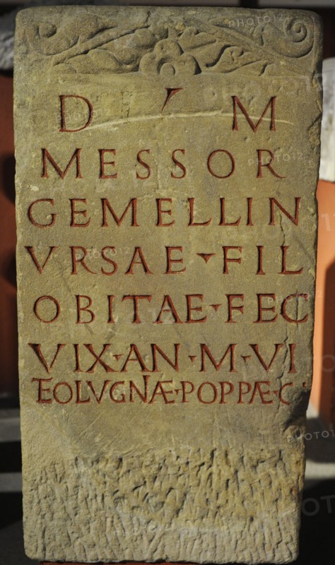 Funerary stele of Ursa and her mother.