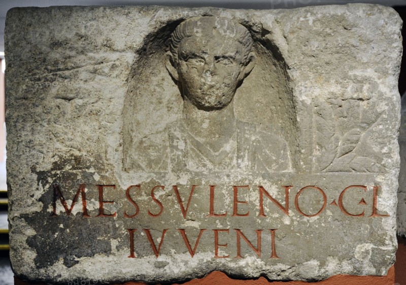 Funeral stele of a freedman, Messulenus.