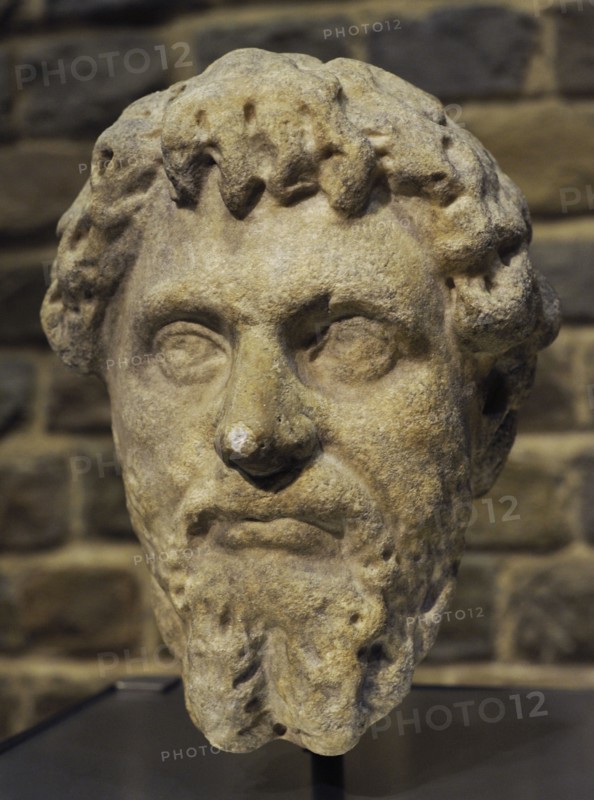 Bust of Roman Emperor Septimius Severus.