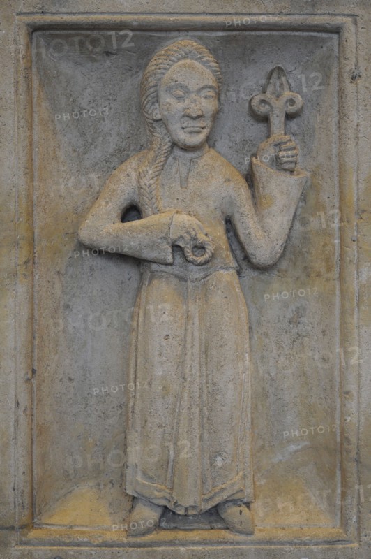 Zodiac sign of Virgo from the former Benedictine abbey in Brauweiler.