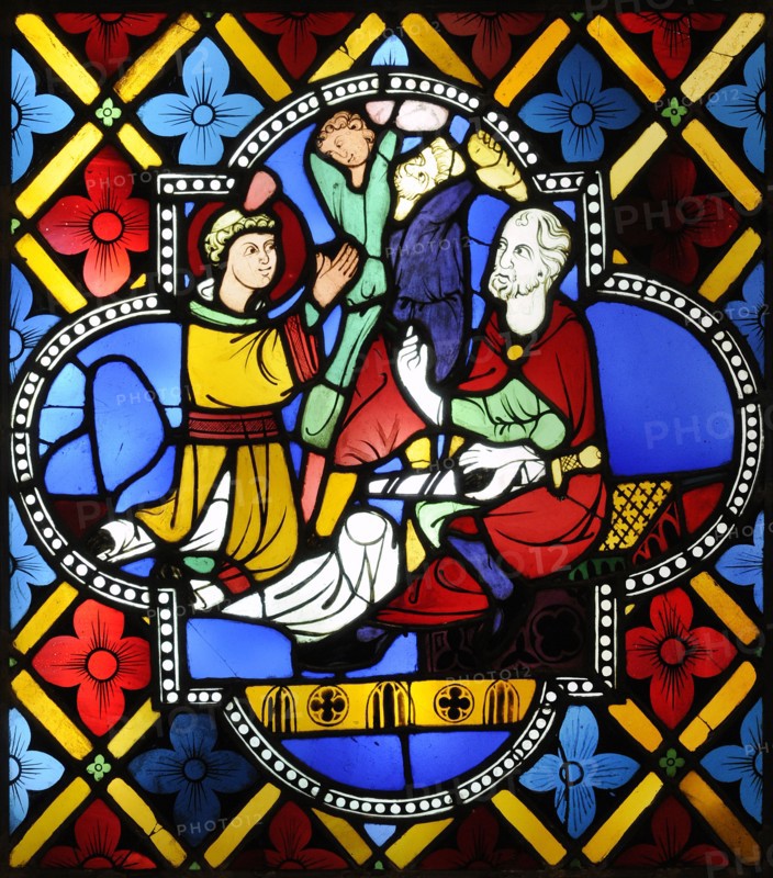 The stoning of Saint Stephen.