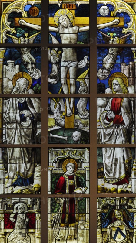 Crucifixion window from St. Laurentius in Cologne.