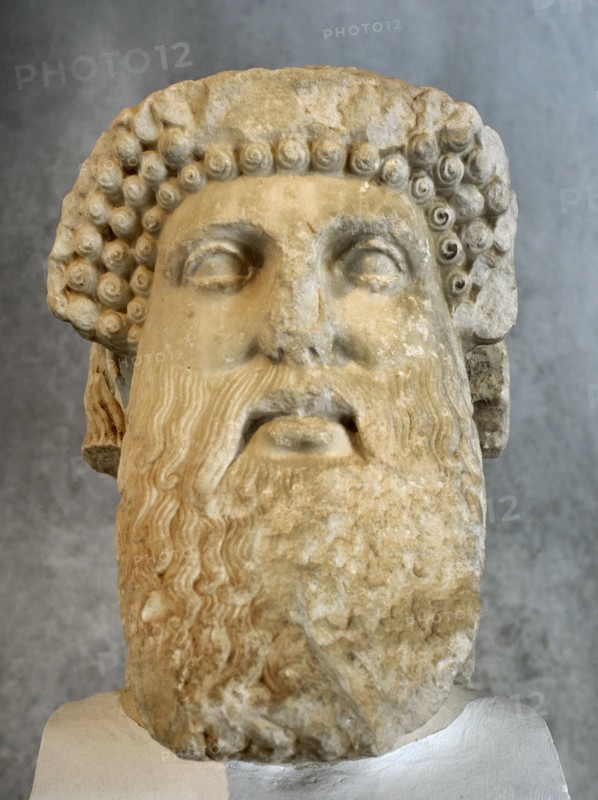 Hermes from a hermaic stele.