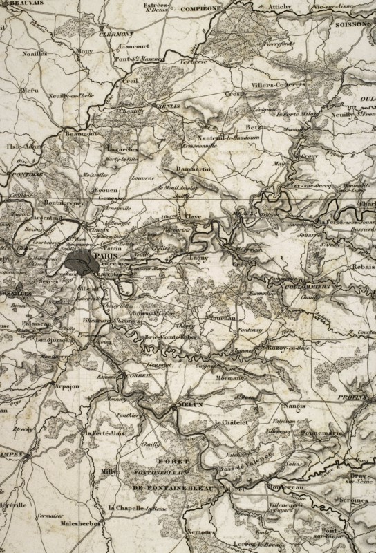 Napoleonic map. Eastern France.