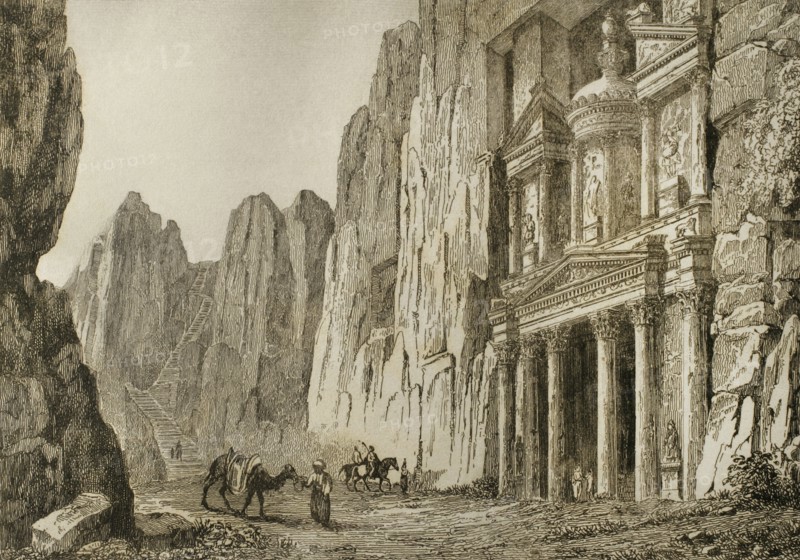 Petra. View of Al-Khazneh.