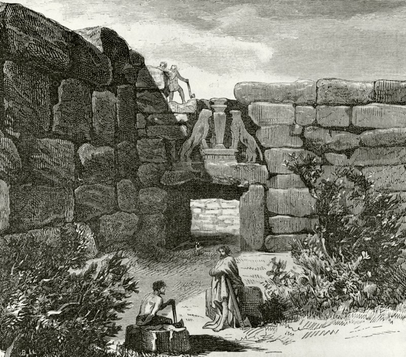The Lion Gate.