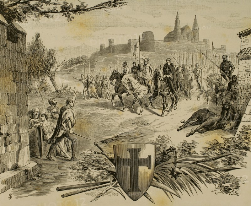 Religious wars between the West and the East led by the Pope. Christian soldiers against infidels.