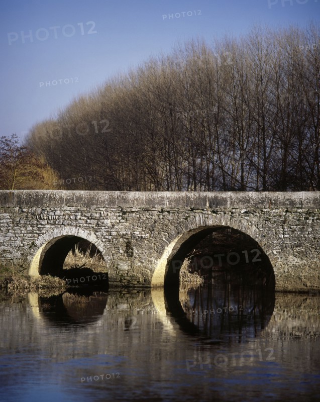 The Trespuentes Bridge over Zadorra River.