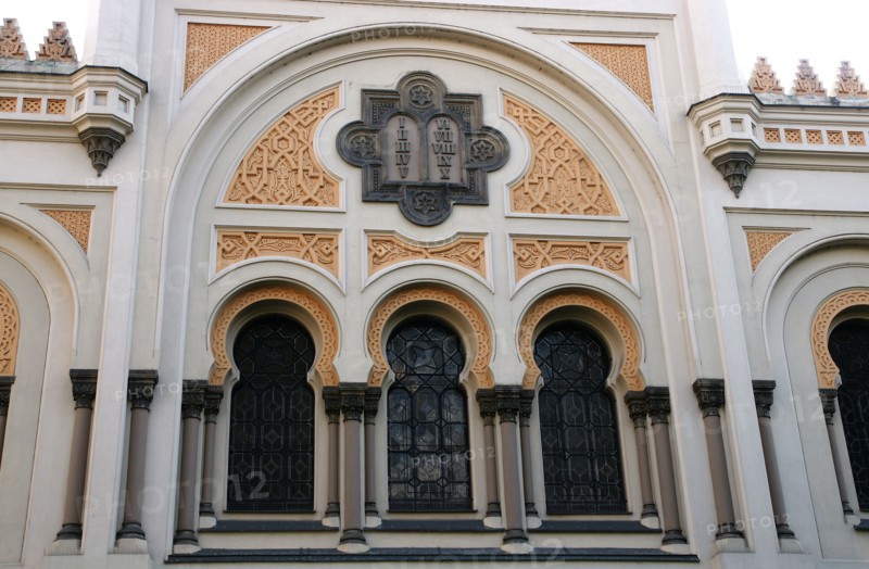 Spanish Synagogue, built in Moorish Revival style.