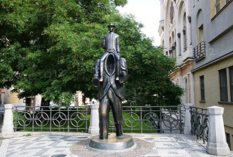 Memorial of the novelist Franz Kafka.