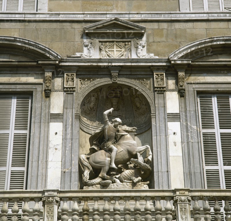 Sculpture of St. George.
