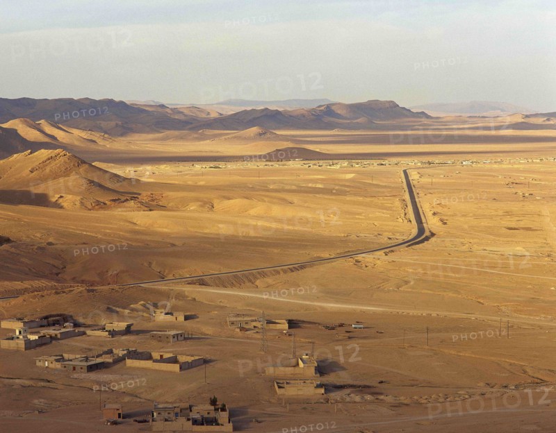 Panoramic view of the Syrian Desert.