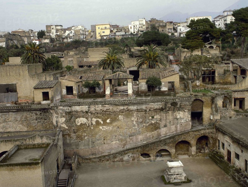 Ruins of the ancient Roman city of Herculaneum.